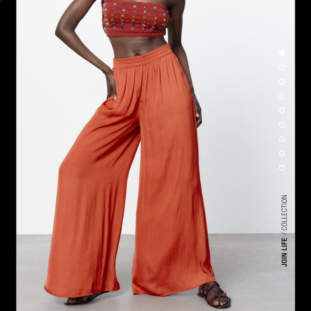 Zara Flowy Wide leg pants